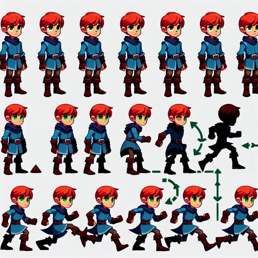 Generate stunning sprite sheets for character animations and other game assets with our advanced tool